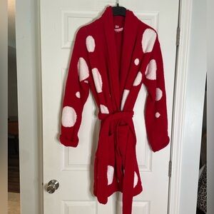 Victoria’s Secret plush red polka sot robe - Small